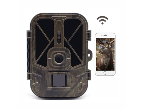 Câmera De Trilha Wiless 4k Wifi Câmera De Caça Wiless Sensor Pir Visão Noturna Armadilhas Fotográficas Ikikso (marrom)