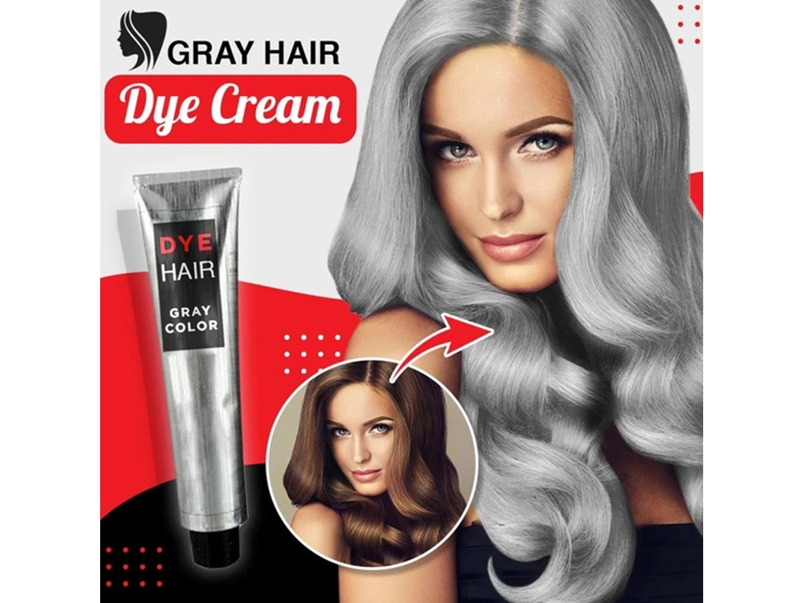 2026 cera de Color para Cabelo Cinza 100ml Creme de Tinta Unissex para Cabelo Moda