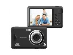 Câmera Digital Portátil 4k Ultrafina De Alumínio, 48mp, Com Foco Automático (preta)