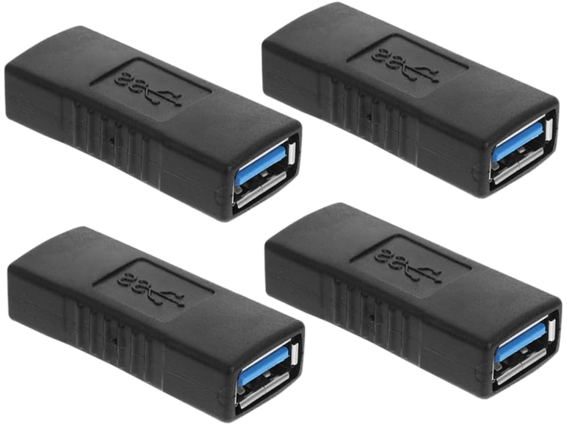 Adaptador Usb Duplo Fêmea Fêmea De 4 Peças Para Carregamento E Transferência De Dados Adaptador Usb Duplo Fêmea Fêmea De 4 Peças Para C Gokoco