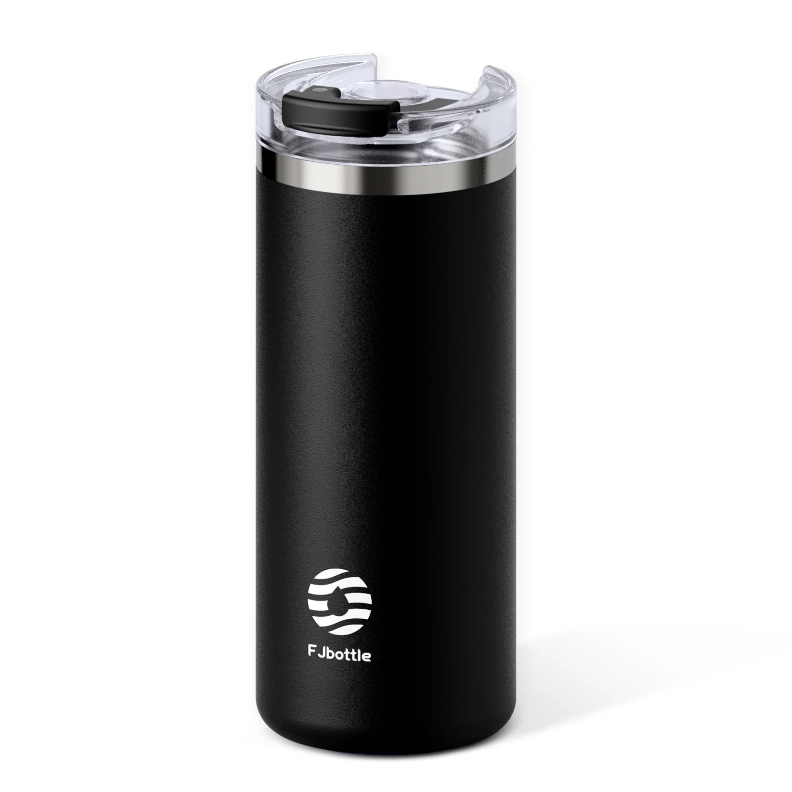 (preta, 591ml) Garrafa Térmica De Aço Inoxidável Para Café, Portátil, Com Canudo.
