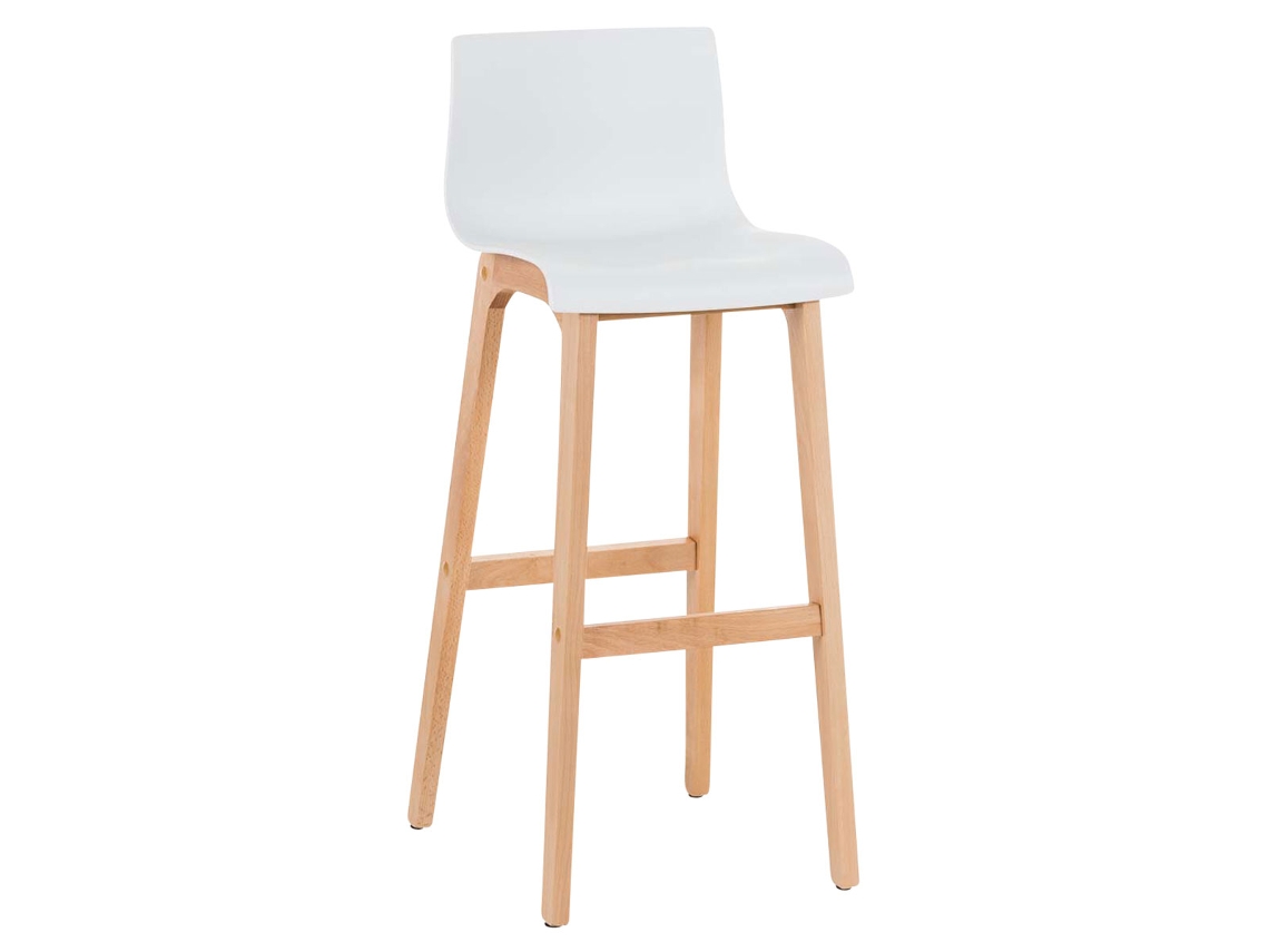 Banco de bar Hover Natura branco CLP