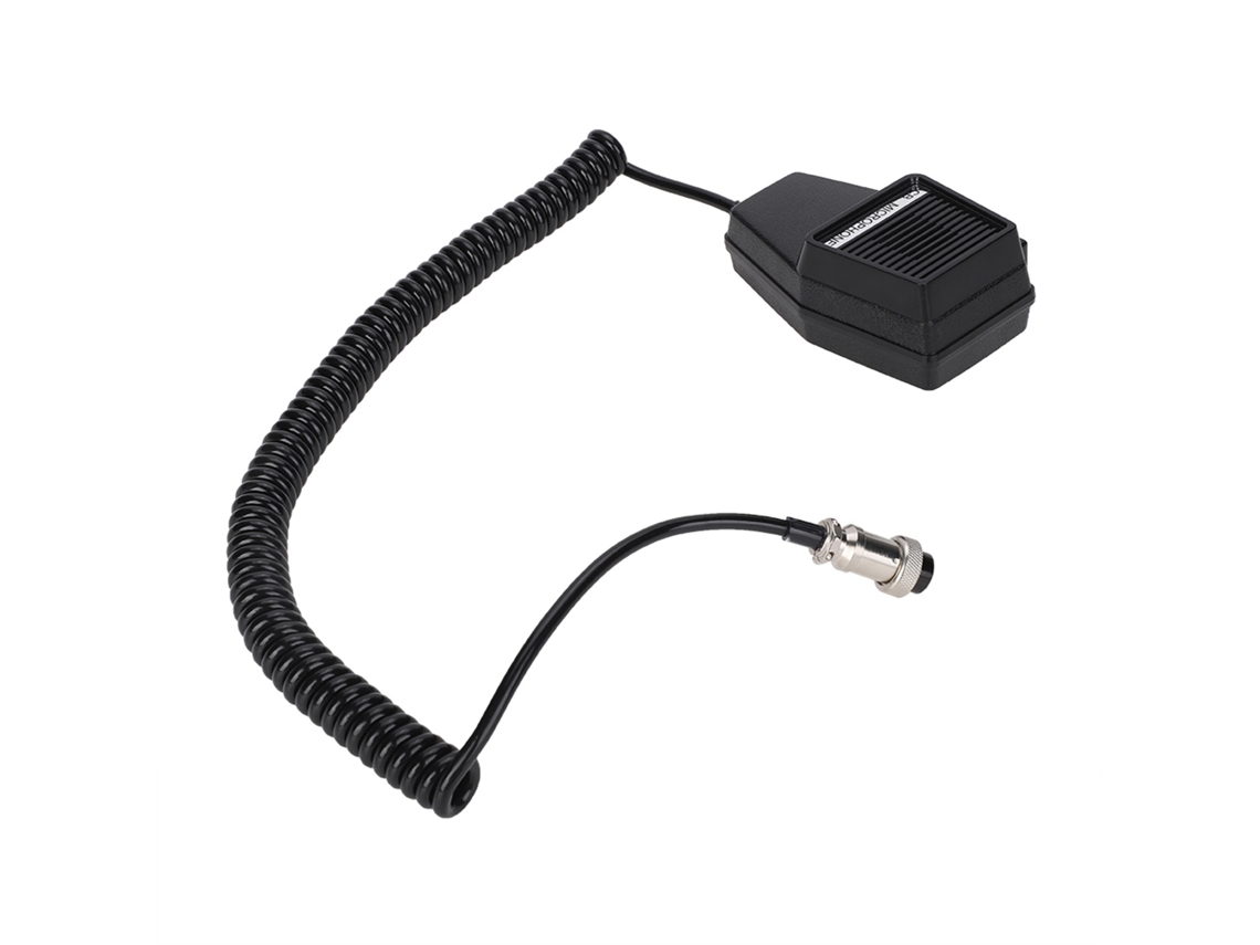 Aetheria alto falante Walkie Talkie com Plugue de Aviação 4 Pinos e Clip Traseiro 360° para Rádio Cb