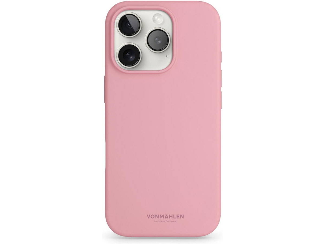 Capa VONMÄHLEN iPhone 16 Pro Silicone com MagSafe (Rosa)