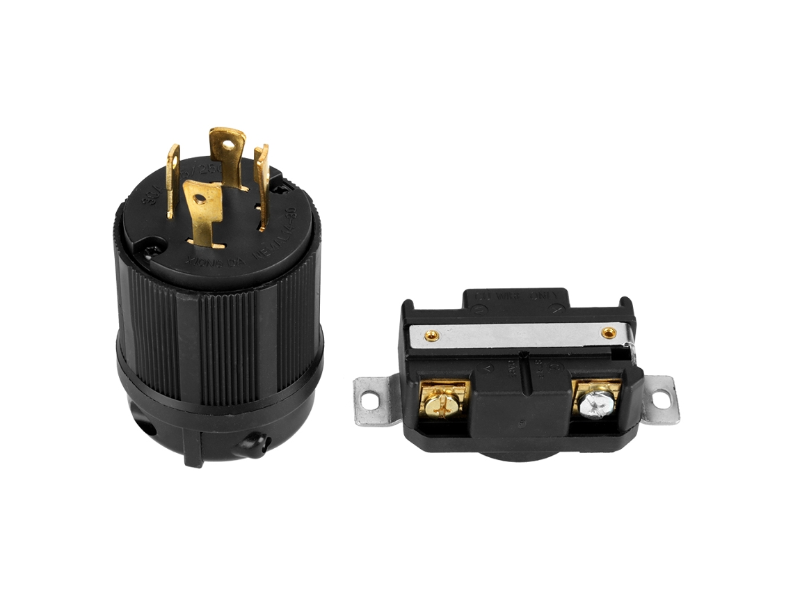 Conjunto Plug e Tomada Gerador L14 30/125V 30A | S/MARCA