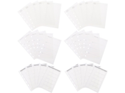 Blocos De Refil Para Agendas A7 De 6 Argolas Papel Pautado Para Planejamento Diário, Semanal E Mensal Compatível Gokoco
