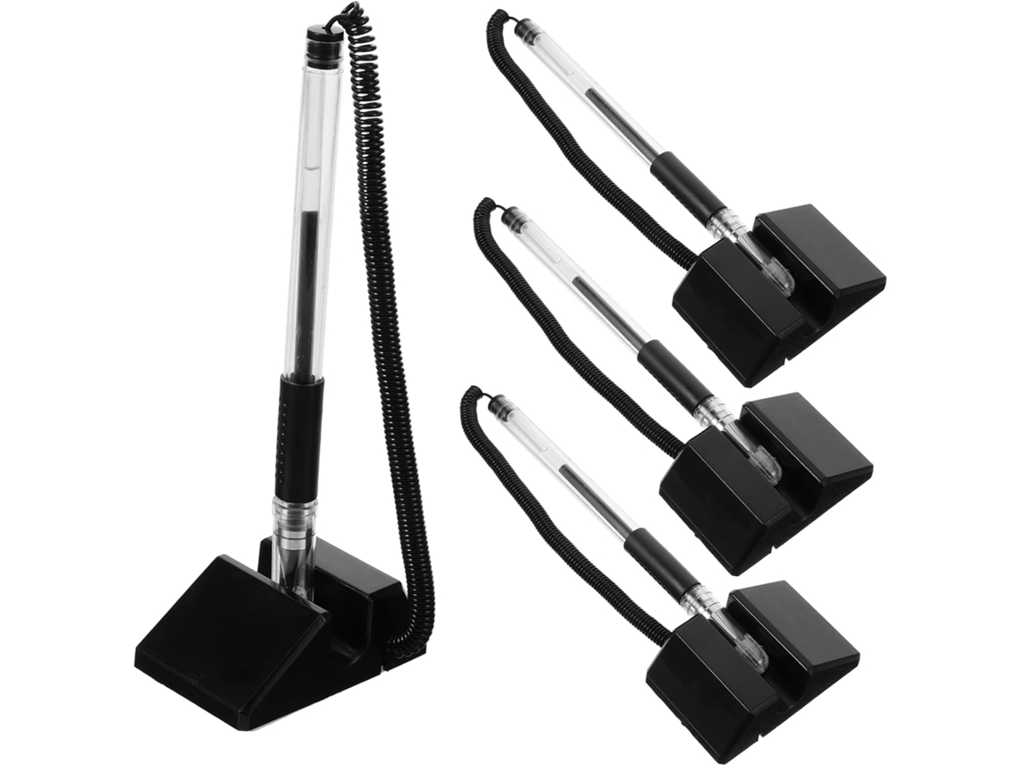 4 Caneta em Preta Profissional, para Escritório, Caneta de Tinta Preta para Assinatura e Escrita CHABERLU