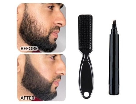 BL11093-Filler Lápis de barba resistente para homens com pincel de caneta de barba à prova dágua para áreas irregulares YWEI
