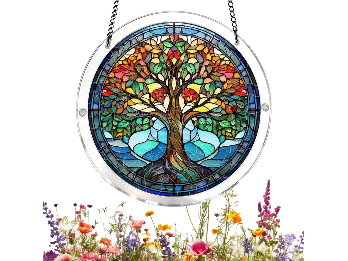 Quebra cabeça para Pendurar Janelas Decoração Bidimensional em Acrílico Quebra cabeça para Pendurar Janelas em CHABERLU