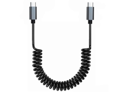 Cabo De Carregamento Rápido Usb C De 60 W Com Espiral De Alta Velocidade Para Laptops E Tablets Com Porta Tipo C. Nostalgia88