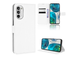 Capa De Couro Com Textura De Diamante Para Motorola Moto G52 4g