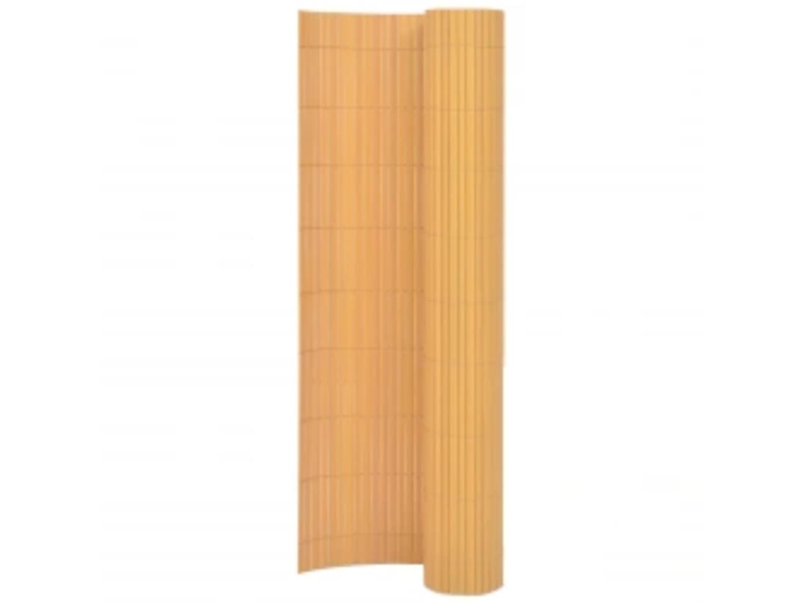 vidaXL Cerca de jardim dupla face 90x400 cm amarelo