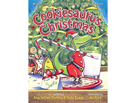 Livro Cookiesaurus Christmas de Nate Evans e Amy Fellner Dominy (Inglês - Capa Dura)