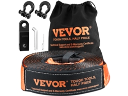 Kit de Recuperação de Guincho VEVOR Kit de Emergência com Manilha de Reboque 3 Polegadas X 30' 30000 Lbs 5 Pcs