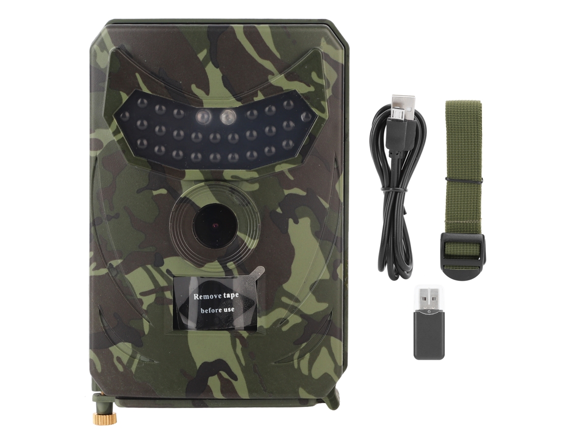 Câmera De Caça Outdoor 12mp Visão Noturna Led Infravermelha Pir Ip56 À Prova D'água