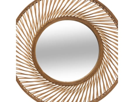 Espelho Espiral de Bambu Vidhay Ø71 7X6 8 ATMOSPHERA