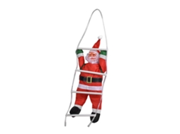 Primerox papai Noel Escalando Corda com Led 40 Luzes 60cm Decoracao Natal Arvore Porta Usb 8 Modos
