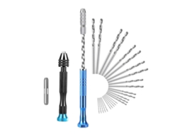 Conjunto De 27 Brocas Manuais, Mini Torno Pino, Ferramenta Rotativa