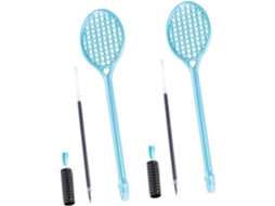 Conjunto De 2 Canetas Gel Ponta Fina Azul Tênis/badminton, Caneta