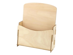 Lurelia Porta-canetas Vertical Em Madeira 2cm Para Casa
