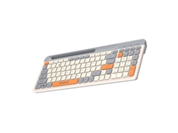 Teclado Mecânico Sem Fio K100 2.4g Com 100 Teclas Modo Dual Bt Recarregável Ultra-fino Com Suporte Para Telefone