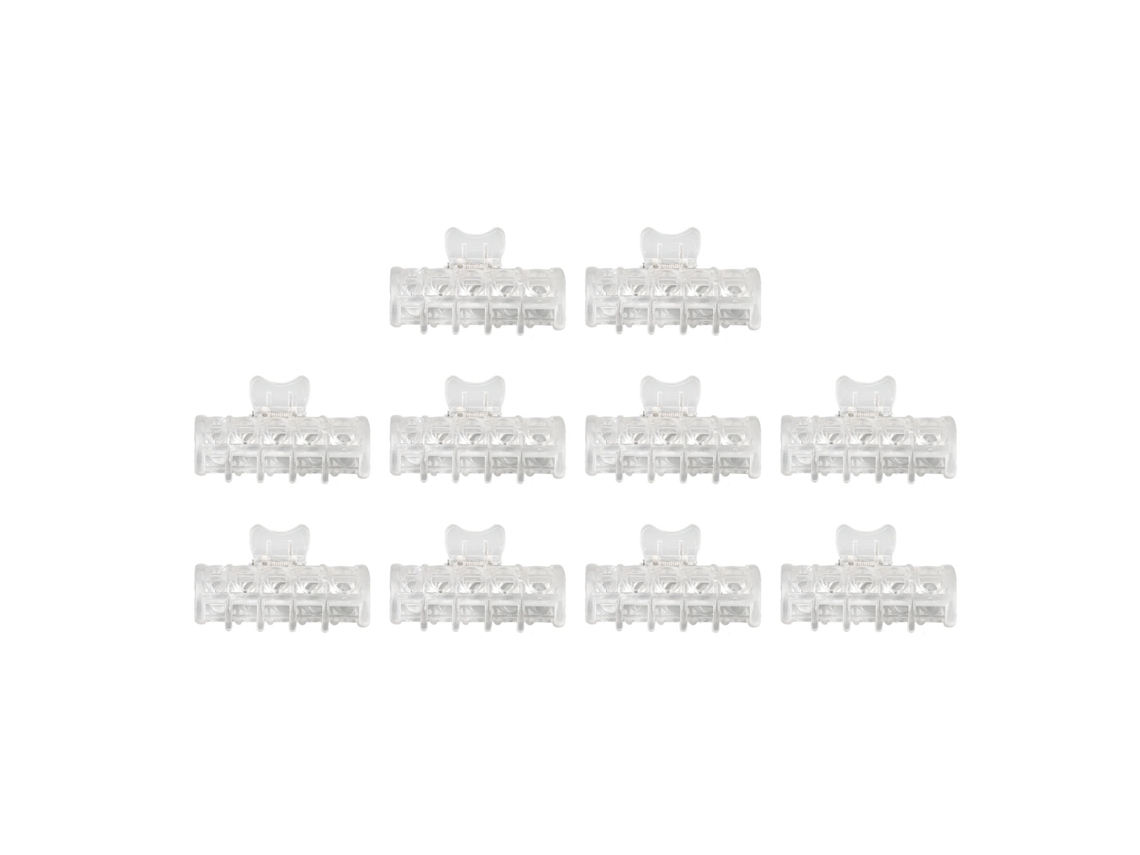 2026 10 Clips de Aislamiento para Permanente de Cabelo Resistente Ao Calor, Fixação Segura, Clips de Cabelo para Salão para Mulheres e Meninas