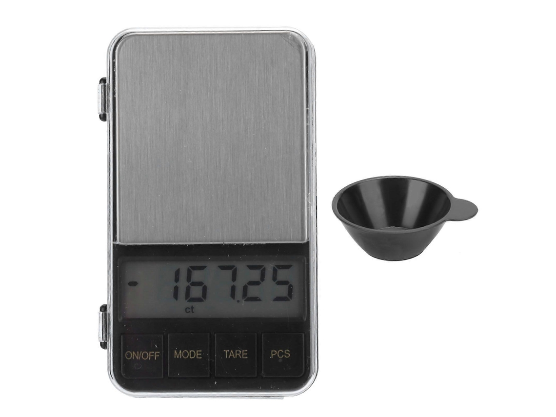 Mini balança digital de bolso, peso em gramas para cozinha, joias, remédios, balança LCD 500g/0,01g Slowmoose