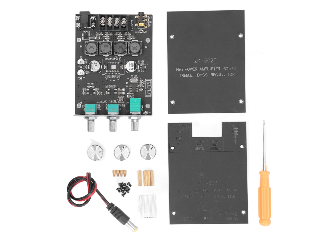 Placa Amplificadora de Áudio Estéreo HiFi 2.0 Bluetooth Digital com Filtragem S/MARCA
