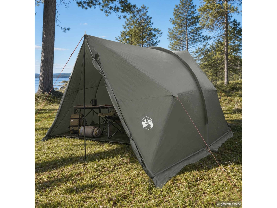 Vidaxl Tenda De Cobre À Prova D'água Verde Exército