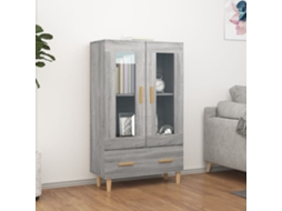 Armario alto 70x31x115 cm Madera procesada Gris Sonoma