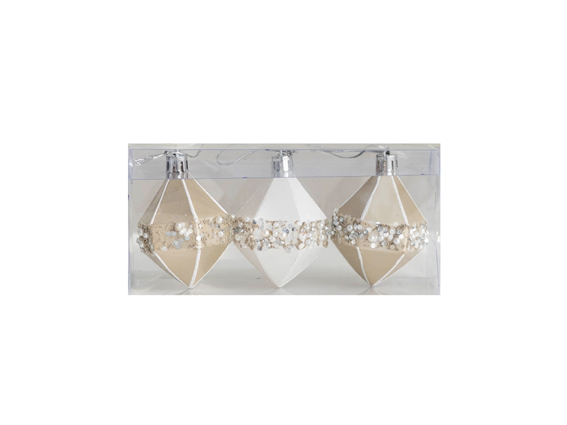 Conjunto De Enfeites Natal Para Árvore Com Bolas Cor Champanhe -fo- -aquaforge