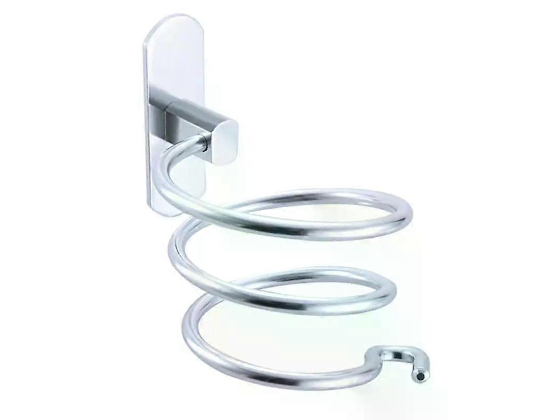 Suporte Organizador Para Secador De Cabelo Em Alumínio Banheiro, Com Prateleiras Parede E Chapinha Cabelo.