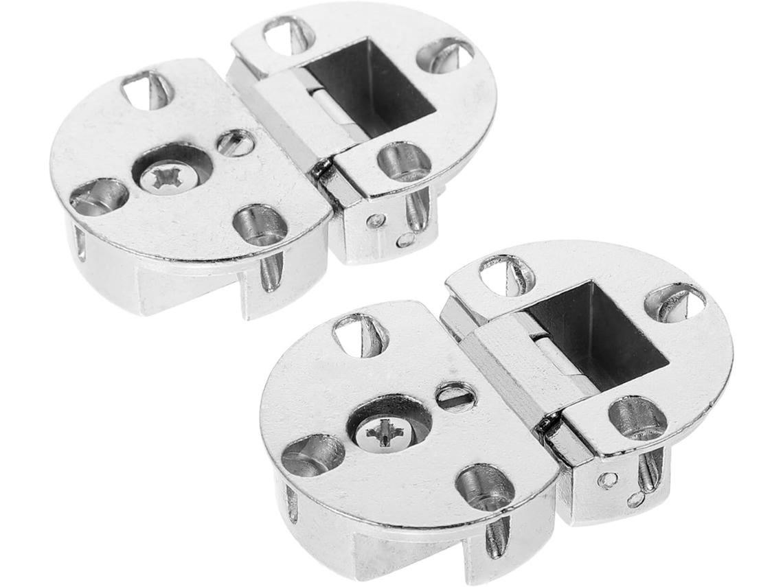 Dobradiças Para Portas De Móveis E Armários, Em Liga Zinco, Conjunto
