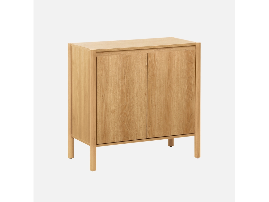 Aparador Em Décor Madeira De 2 Portas, 80cm, Natural Sweeek