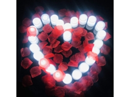(6 Velas Redondas De Luz Branca) Velas De Desejos Led Sem Chama, Ideais Para Decorações De Halloween E Natal.