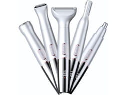 Aparador De Pelos Do Nariz 5 Em 1 Hexinyigjly Recarregável, À Prova De Água Ipx7, Com 5 Lâminas. Branco