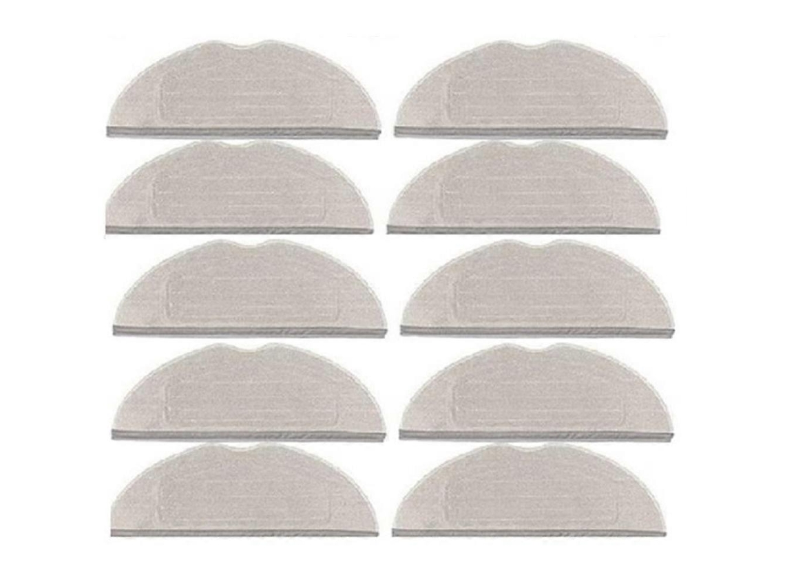 Conjunto De 10 Panos De Limpeza Para Aspirador Robô Dreame Mova S20 Ultra / Rlm71ce. Panos De Limpeza De Reposição Para Pisos Domésticos.