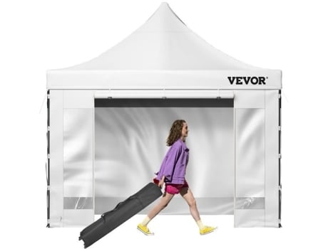 Bazarland30.tenda Pop Up Jardim Pavillon 3x3 M Laterais Paredes Brancas POS