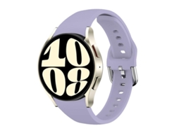 Bracelete Para Samsung Galaxy Watch Fe / 7 / 6 / 5 / 4 - Silicone Fino - Roxo Escuro