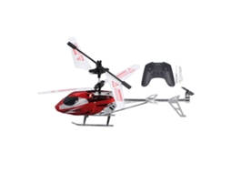Helicóptero de brinquedo RC de 2,5 canais, resistente a quedas, elétrico, com luzes LED vermelhas.