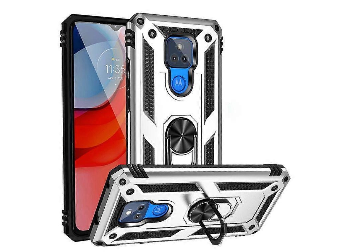 Capa Protetora De Tpu À Prova De Choque Pc Com Suporte Giratório De 360 Graus Para Motorola Moto G Play (2021)