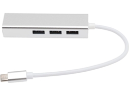 Adaptador Usb Para Ethernet De Alta Velocidade 1000mbps, Hub Tipo C
