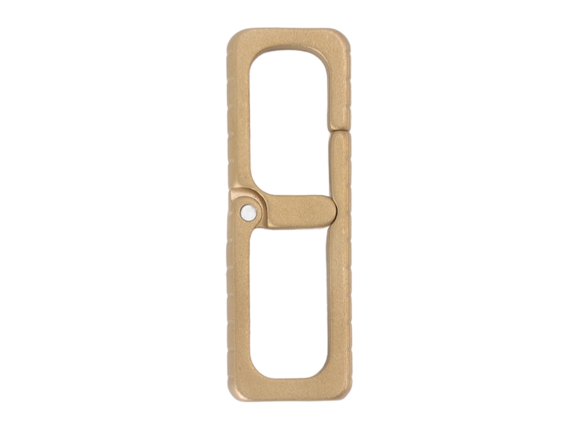 Gancho De Mola De Latão Retangular Carabiner Para Mochila Cinto Chaveiro Chave