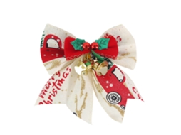 8Pcs Mini Laço de Natal Tipo a AURUM