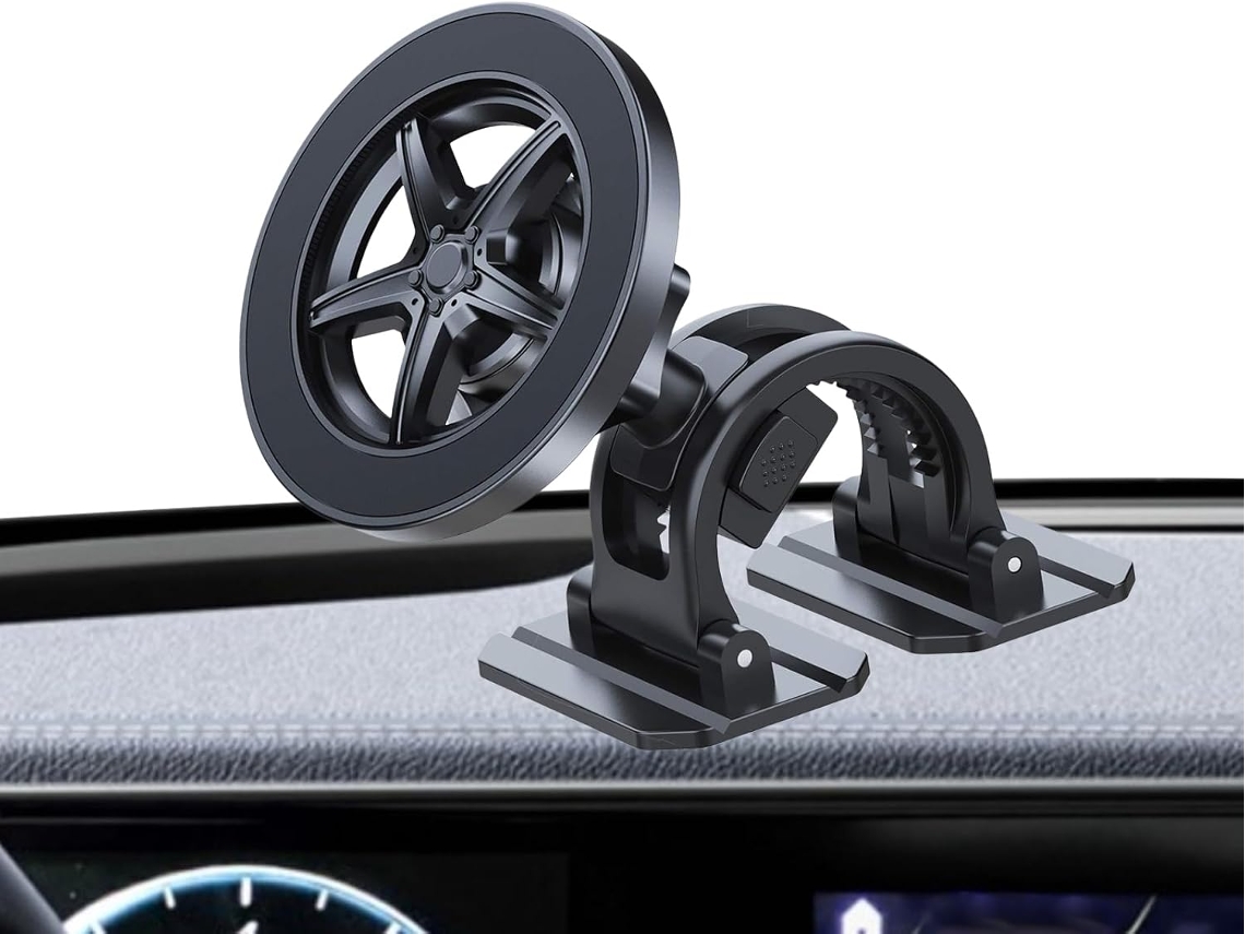 Suporte Dobrável Para Celular No Carro – Magnético Com Rotação De 360 Graus