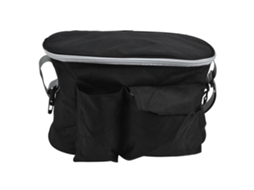 Primerox bolsa Organizadora para Carrinho de Bebê Impermeável com Apoio para Copo Ajustável Universal Mica Black