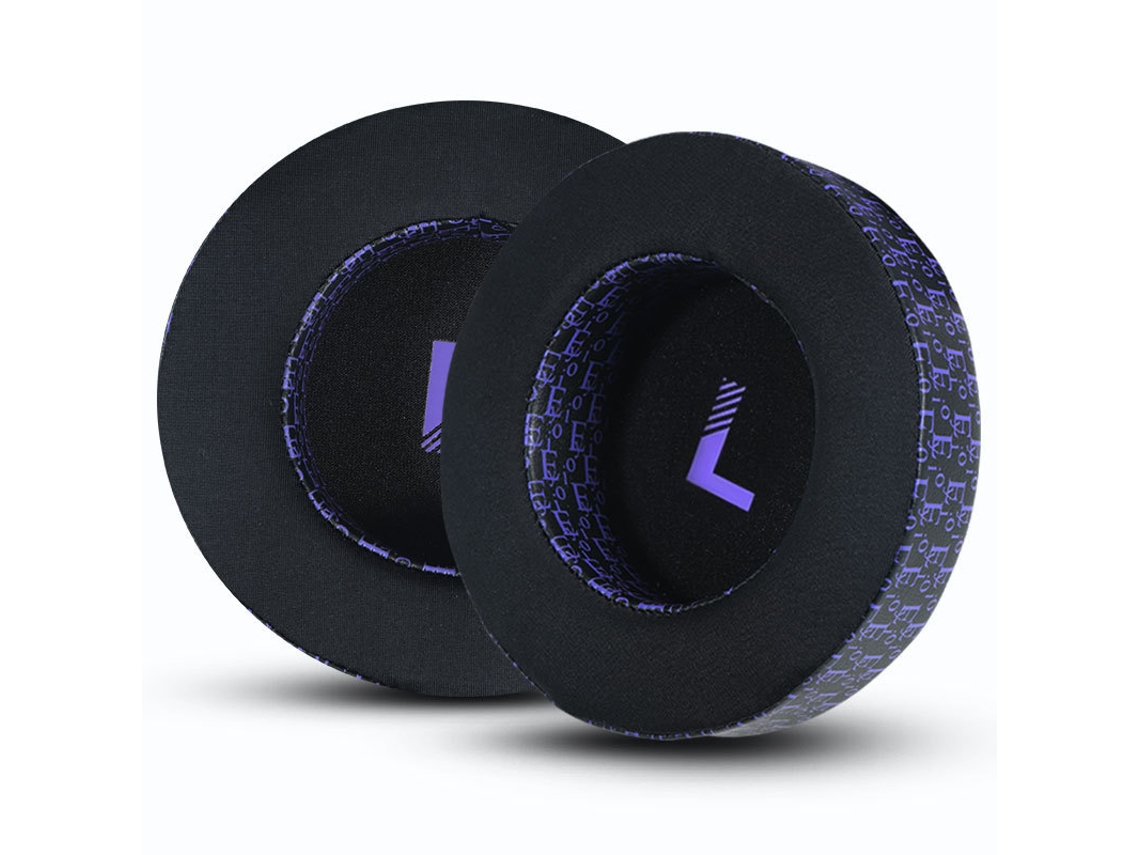 Almofada para auscultadores AKG K701, espuma macia, seda gelada, preto e roxo | XIAOMOYU