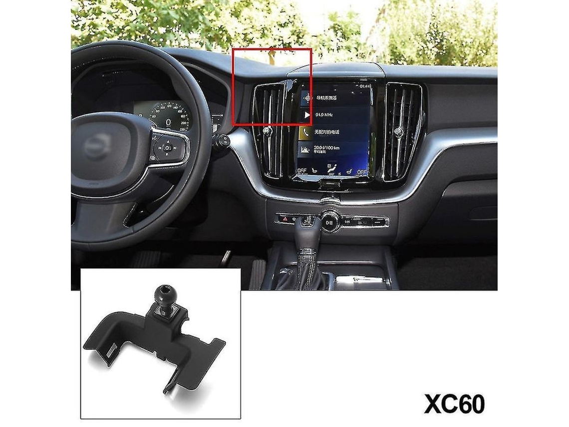 Suporte de Telefone YURU para carro, para Volvo, plástico, preto