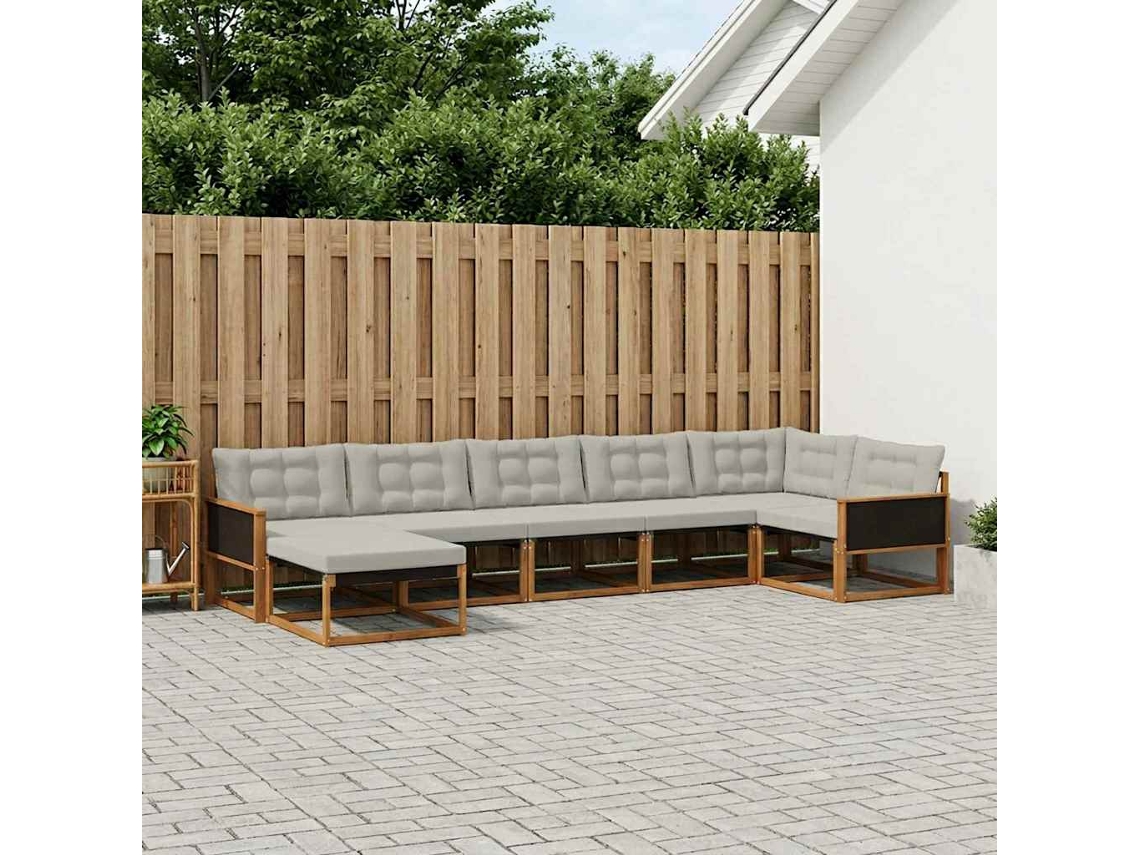 Vidaxl Conjunto De Sofás Para Exterior 7 Unid.