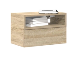 Vidaxl Mesa De Cabeceira De Parede 45x26x28,5 Cm Carvalho Sonoma